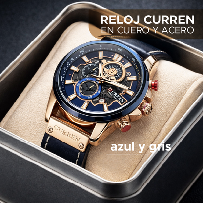 ⌚🔥 RELOJ CURREN EN CUERO Y ACERO– PODER, ELEGANCIA Y PRECISIÓN EN TU MUÑECA 🔥⌚