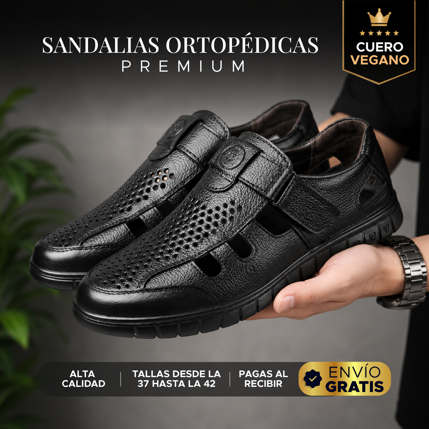 ✨ SANDALIAS ORTOPÉDICAS PREMIUM DE CUERO VEGANO✨