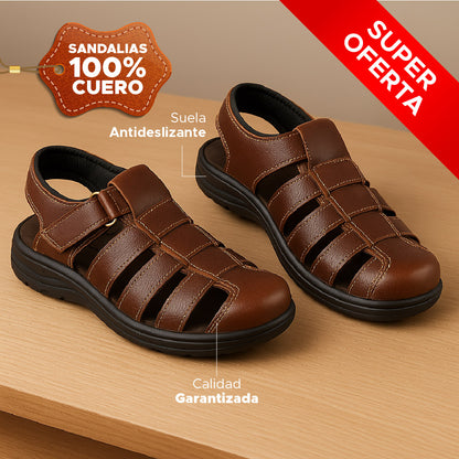 Sandalias en Cuero PrimeLeather™ Calidad Garantizada✅