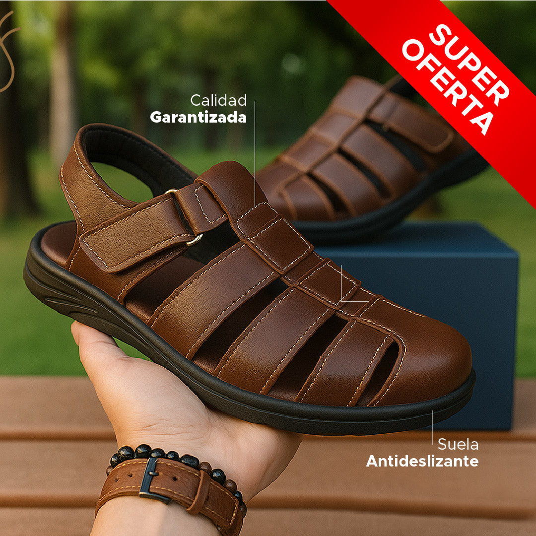 Sandalias en Cuero PrimeLeather™ Calidad Garantizada✅