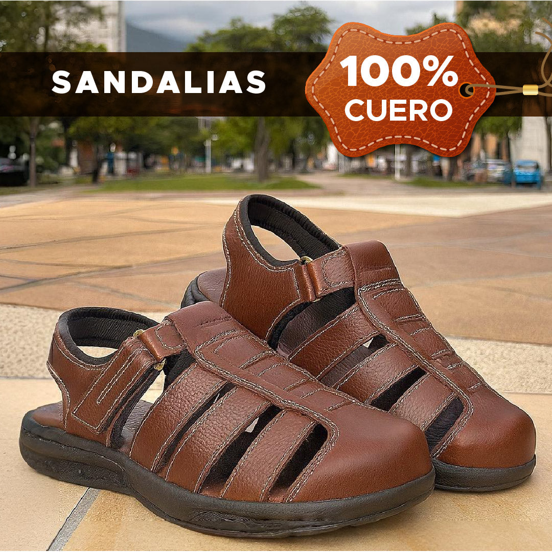 Sandalias en Cuero PrimeLeather™ Calidad Garantizada✅