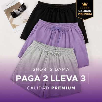 💖 SoftFit Shorts Premium Paga 2 y lleva 3 🔥✨