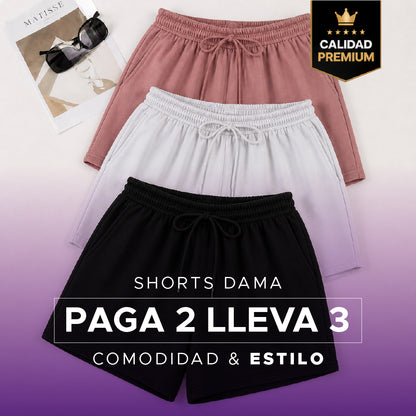 💖 SoftFit Shorts Premium Paga 2 y lleva 3 🔥✨