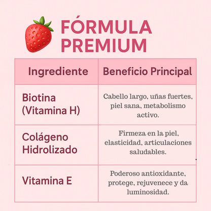 🌸 GUMIESKITS™ PAGA 1 Y LLEVA 2 Frascos de Gomas de Biotina + Colágeno y Vitamina E