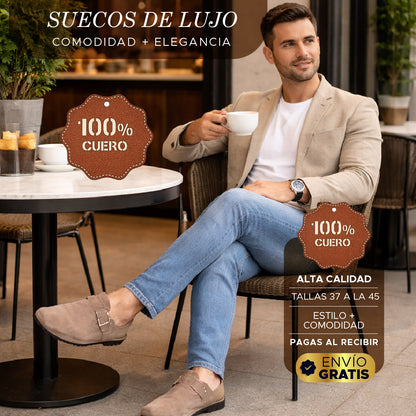 💼🔥 Suecos de Lujo 100% Cuero 🏆Comodidad + Elegancia en cada paso 🟤👞
