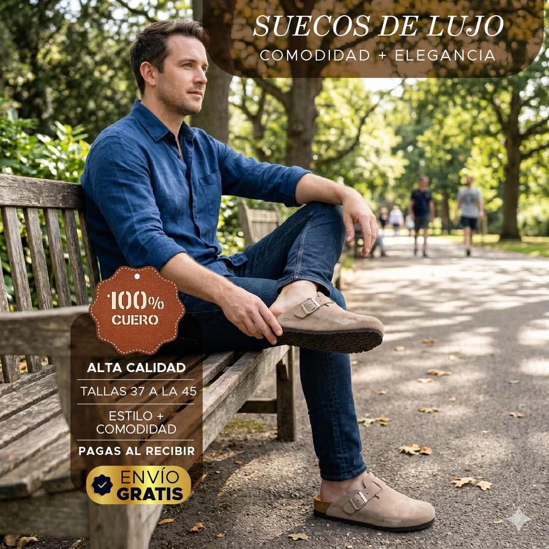 💼🔥 Suecos de Lujo 100% Cuero 🏆Comodidad + Elegancia en cada paso 🟤👞
