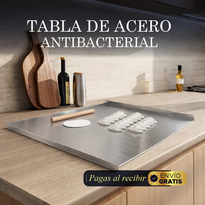 ⚡🔪 ULTRACUT INOX TABLA ANTIBACTERIAL DE ACERO INOXIDABLE 💎🛡️