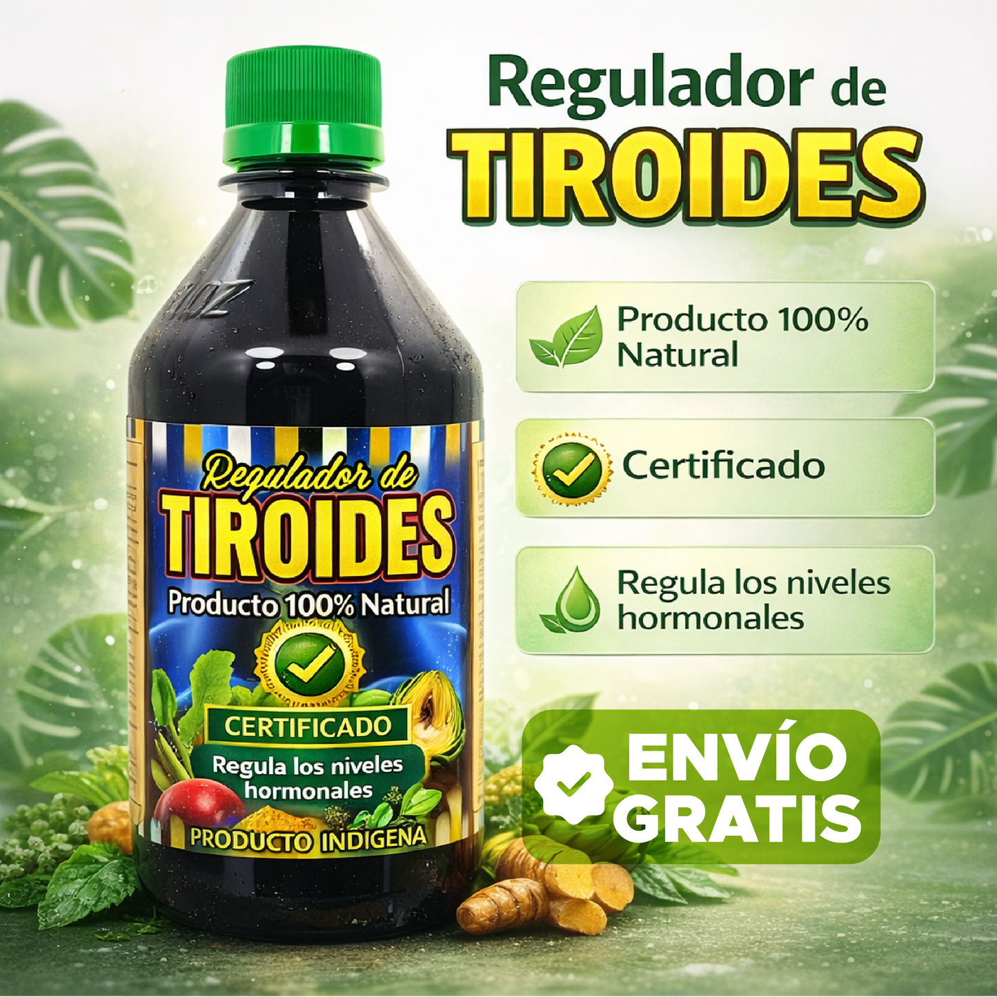 🌿TIROIDES VITAL PLUS 🌿💚 REGULADOR HORMONAL 100% NATURAL