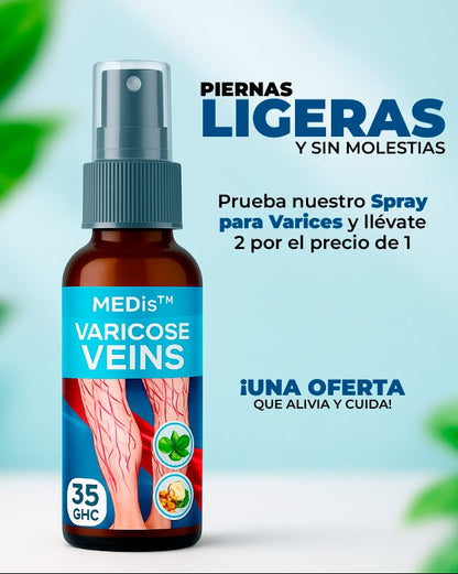 VARICOX VEIN 2x1 Ⓡ SPRAYS TRATAMIENTO VARICE + ULCERA + FLEBITIS