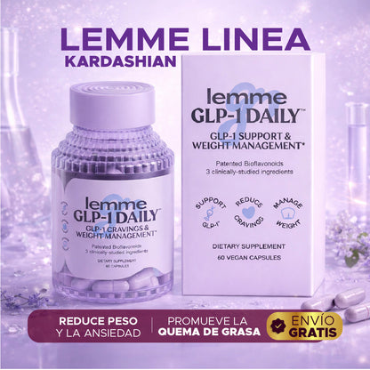 🌿💎 LEMME GLP-1 DIARIA🔥 Controla tu hambre • Reduce la ansiedad • Apoya tu pérdida de peso✨