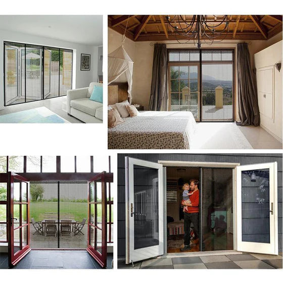 🧲Cortina Magnética para puerta: Protección contra plagas 🦟 con fácil Acceso de 100x 210 cm