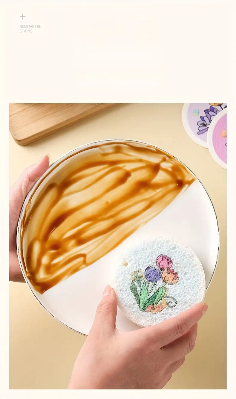 🎁 OFERTA PAGA 4 LLEVA 6 ESPONJAS 🧽ABSORBENTES DE CELULOSA BIODEGRADABLES