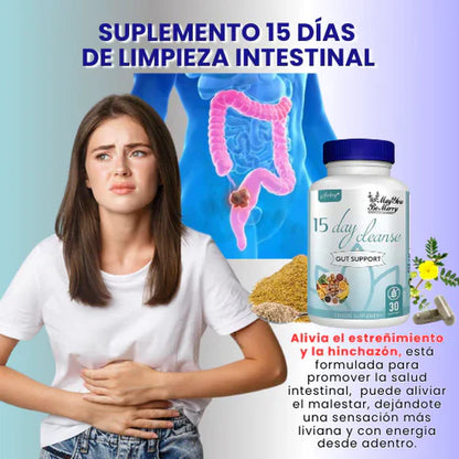 💊TRATAMIENTO EN CÁPSULAS PARA LIMPIEZA INTESTINAL- 15 DAY CLEANSE🌱